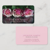 Gewone bruiloft Planner Modern Professional Floral Visitekaartje (Voorkant / Achterkant)