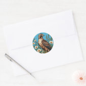 Gewone buizerd Vogel Natuur Liefhebber Cadeau Ronde Sticker (Envelop)