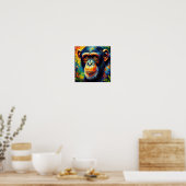 GEWONE CHIMPANSEE 10 POSTER (Keuken)
