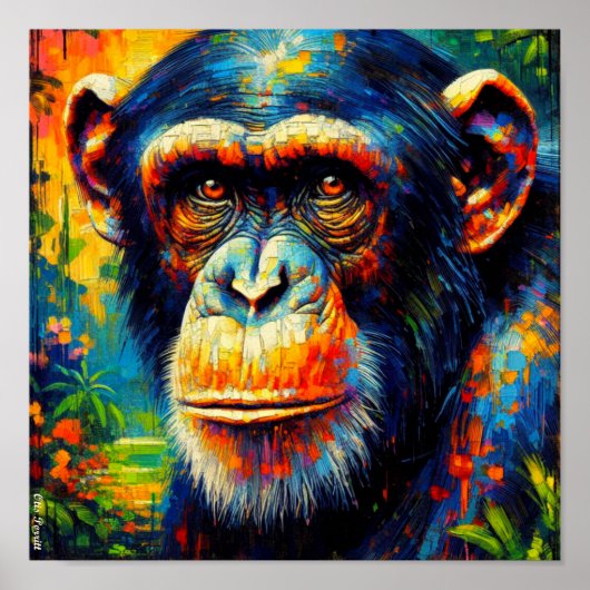GEWONE CHIMPANSEE 10 POSTER (Voorkant)