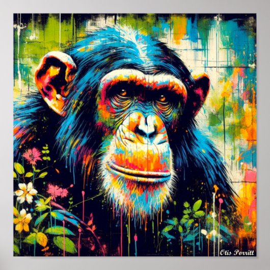 GEWONE CHIMPANSEE 5 POSTER (Voorkant)