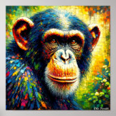 GEWONE CHIMPANSEE POSTER (Voorkant)