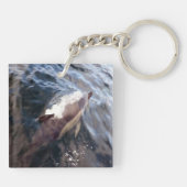 Gewone dolfijn Oceanische Zee Natuur Scheepvaart Sleutelhanger (Achterkant)