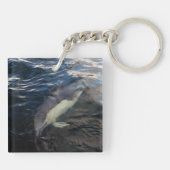 Gewone dolfijn Zwemmende Oceaan Wilde dieren Zeele Sleutelhanger (Achterkant)