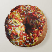 Gewone doughnut met sproinkles rond kussen (Voorkant)