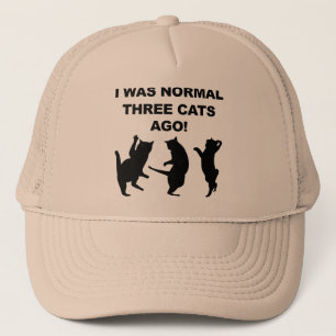 Gewone Drie Katten Ago Grappige Bal Cap Trucker Ho Pet