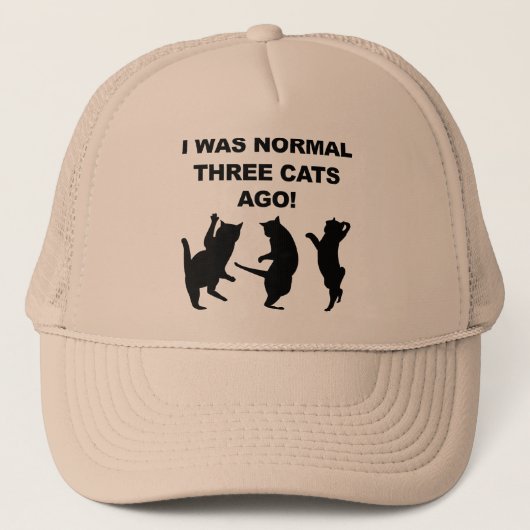 Gewone Drie Katten Ago Grappige Bal Cap Trucker Ho Pet (Voorkant)