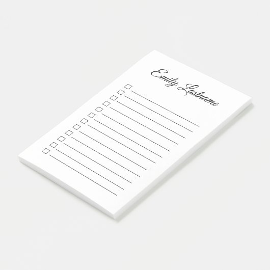 Gewone en eenvoudige persoonlijke notities post-it® notes (Schuin)