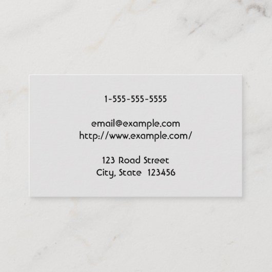 Gewone en moderne raadgever bij het Visitekaartje  (Achterkant)