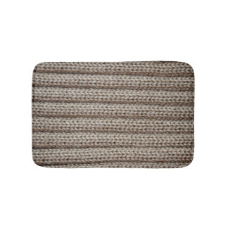 Gewone gebreide stof, bruine textuur. badmat