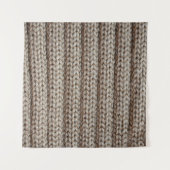 Gewone gebreide stof, bruine textuur. wandkleed (Voorkant (horizontaal))