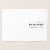 Gewone & Gepersonaliseerde Valentijnsdag Kaart (Binnen)