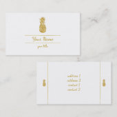 gewone gouden ananas visitekaartje (Voorkant / Achterkant)