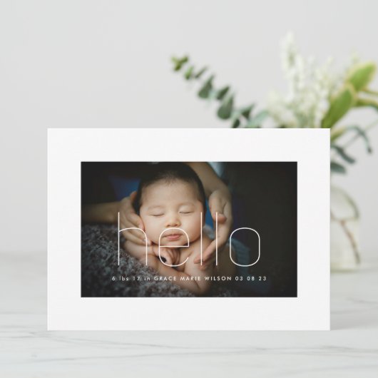 gewone hallo foto van lijst (Staand voorkant)