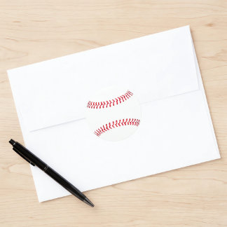 Gewone honkbal met naden Aanpasbare sportartikelen Ronde Sticker