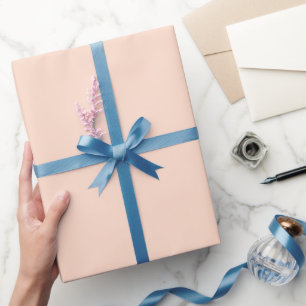 Gewone ivoor gloed perzik kleur tint toon cadeaupapier