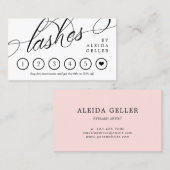 Gewone kalligrafie haalt loyaliteit Kaart Visitekaartje (Voorkant / Achterkant)