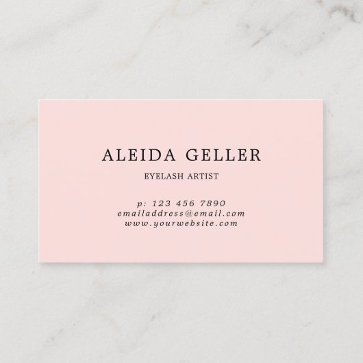 Gewone kalligrafie haalt loyaliteit Kaart Visitekaartje (Achterkant)