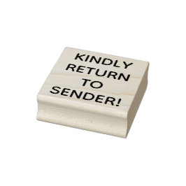 Gewone "KINDLY RETURN TO SENDER!" Stempel van Rubb