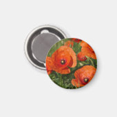 Gewone klaprozen magneet (Voorkant / Achterkant)