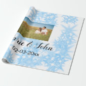 gewone , kleurrijke blauwe glans cadeaupapier (Uitgerold)