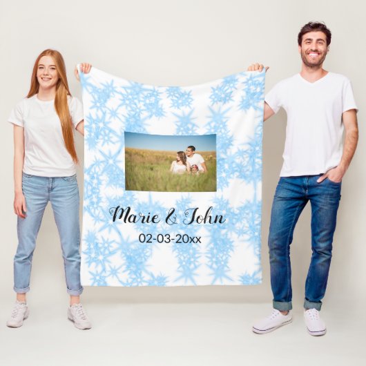 gewone , kleurrijke blauwe glans fleece deken (In situ)