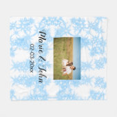 gewone , kleurrijke blauwe glans fleece deken (Voorkant (Horizontaal))