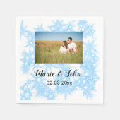 gewone , kleurrijke blauwe glans servet (Voorkant)