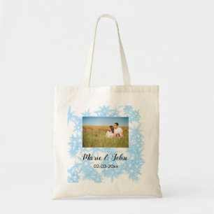 gewone , kleurrijke blauwe glans tote bag