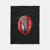 Gewone kostbare tong fleece deken (Voorkant)