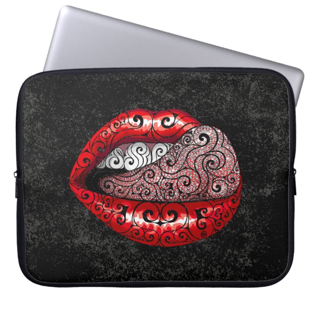 Gewone kostbare tong laptop sleeve (Voorkant)