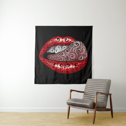 Gewone kostbare tong wandkleed (In situ)