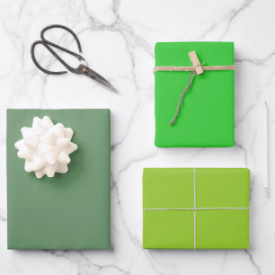 Gewone Kremlin Lime Geel Groene Tinten 3 Tinten Inpakpapier Vel