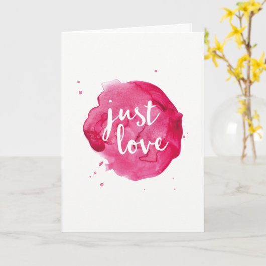 Gewone liefde kaart (Gele Bloem)