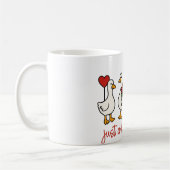 Gewone Lieve Gans Mooie Gans Koffiemok (Links)