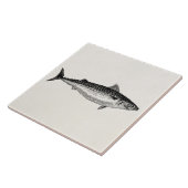  gewone makreelvis — Aquatische Sjabloon Tegeltje (Zijkant)