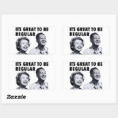 Gewone Mensen Rechthoekige Sticker (Vel)