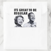 Gewone Mensen Rechthoekige Sticker (Tas)