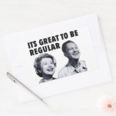 Gewone Mensen Rechthoekige Sticker (Envelop)