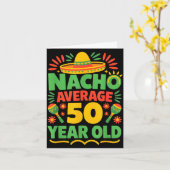 Gewone nacho 50 jaar oude cinco de mayo 50ste kaart (Gele Bloem)