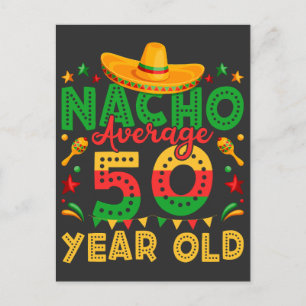 Gewone Nacho 50 Jaar Oude Cinco de Mayo Briefkaart