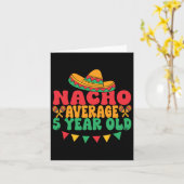 Gewone Nacho 5 Jaar Oude Cinco De Mayo 5e Verjaard Kaart (Gele Bloem)