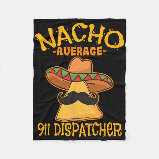 Gewone Nacho 911-dispatcher Mexicaanse boodschappe Fleece Deken (Voorkant)