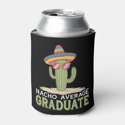 Gewone Nacho Afgestudeerde Cactus Afstuderen Mexic Blikjeskoeler (Blikje Voorkant)