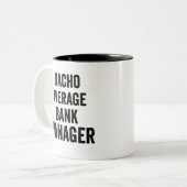 Gewone Nacho Bank Manager Tweekleurige Koffiemok (Voorkant links)