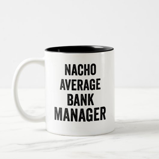 Gewone Nacho Bank Manager Tweekleurige Koffiemok (Links)