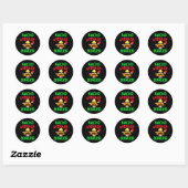 Gewone Nacho-Bowler Cinco De Mayo Bowling Mexicaan Ronde Sticker (Vel)
