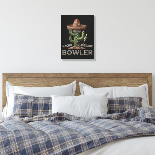 Gewone Nacho-bowler plezier Canvas Afdruk (Insitu (Slaapkamer))