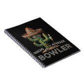 Gewone Nacho-bowler plezier Notitieboek (Rechterzijde)