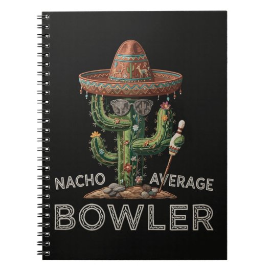 Gewone Nacho-bowler plezier Notitieboek (Voorkant)